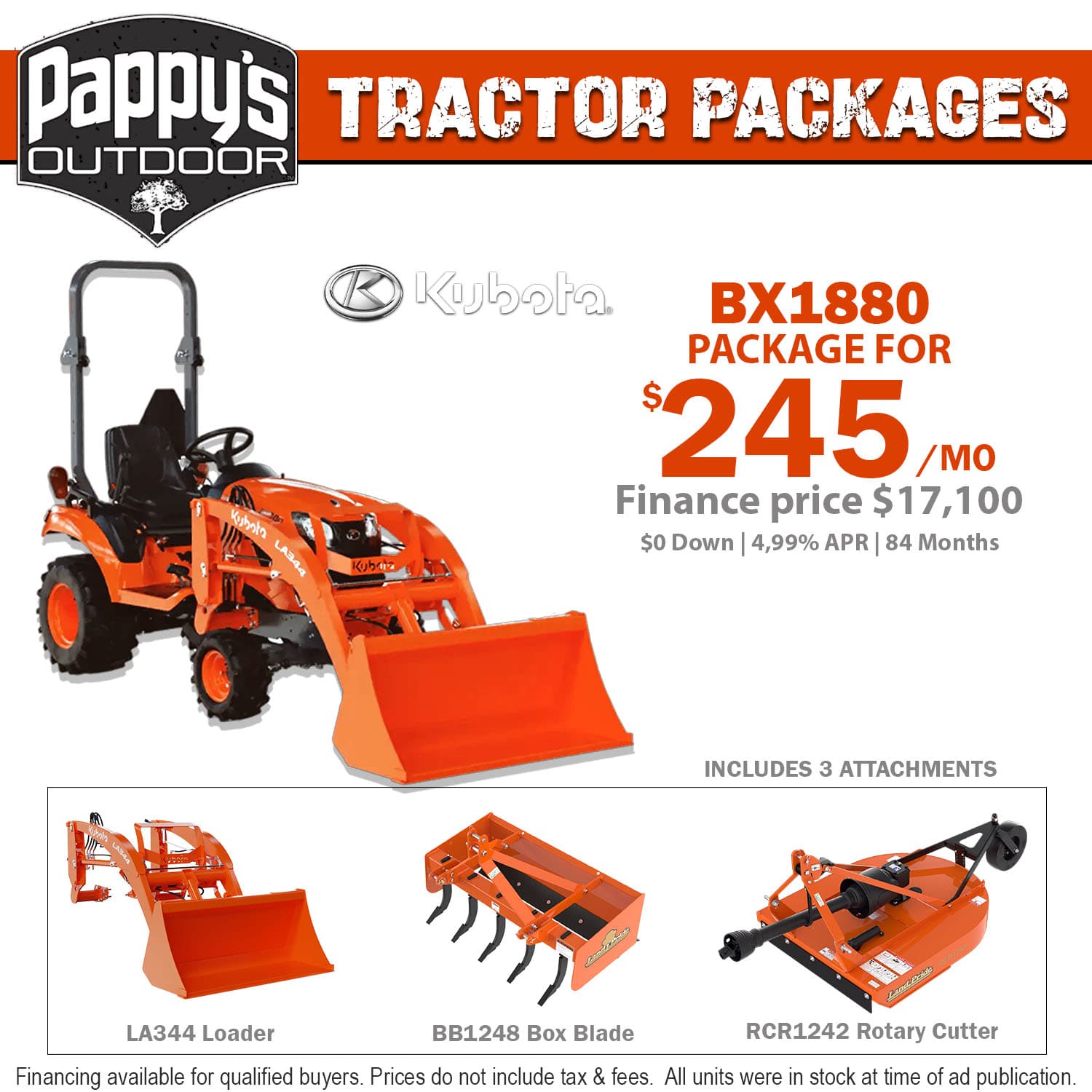 Pappy's Tractor Package BX1880