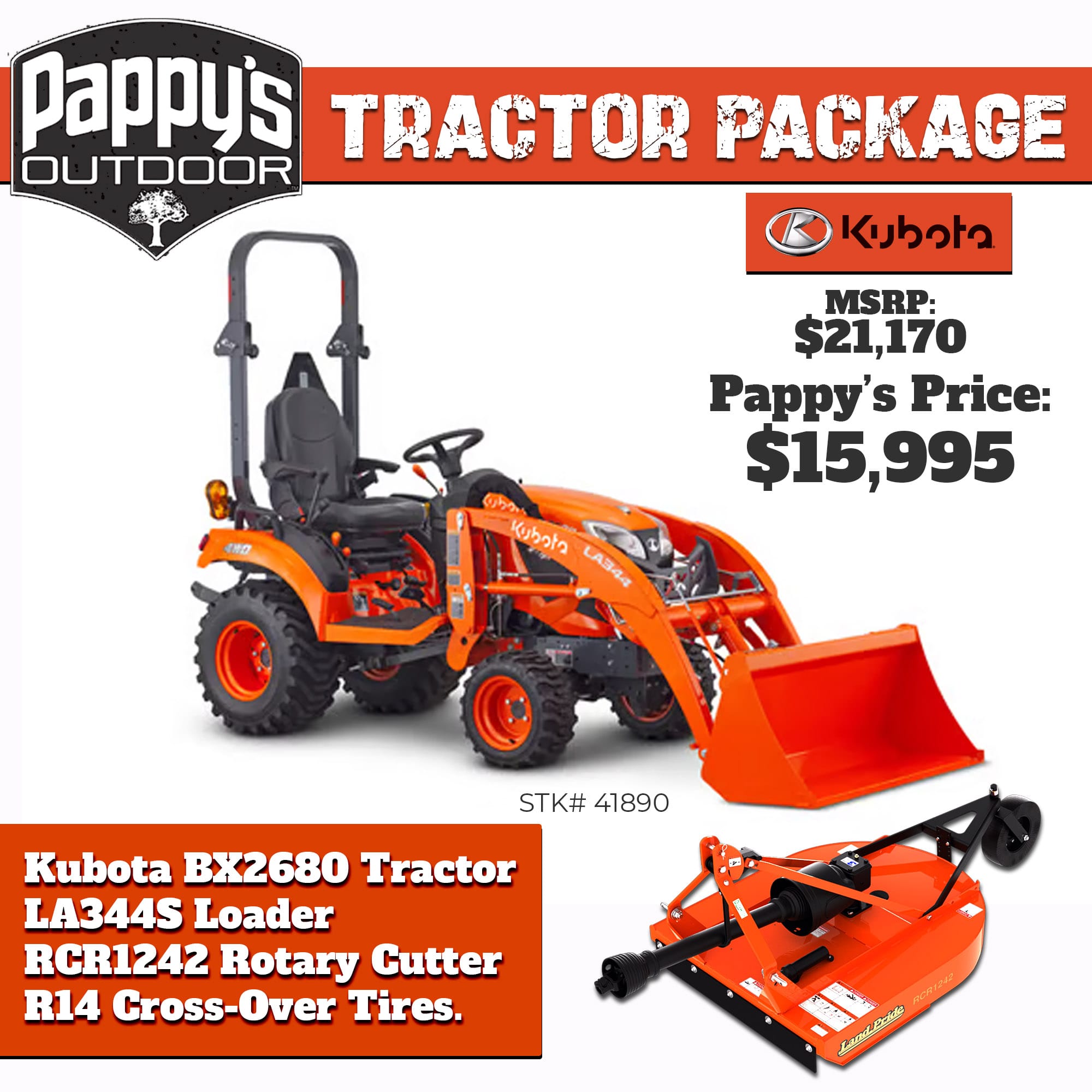 Kubota BX Tractor Package