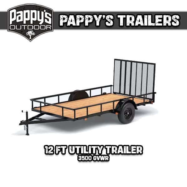 12 ft utility trailer - 3500 GVWR